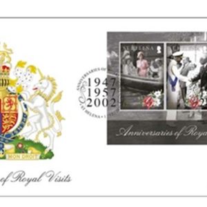 STH ANNIVERSARIES OF ROYAL VISITS - SOUVENIR SHEET FDC