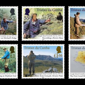 TDC - 70TH ANNIVERSARY OF GOUGH ISLAND SCIENTIFIC SURVEY - MINT SET